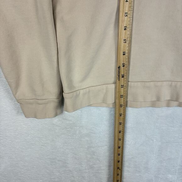 Reformation Womens S Beige Pink Organic Cotton Preppy Boxy Sweatshirt Pullover - Picture 5 of 7